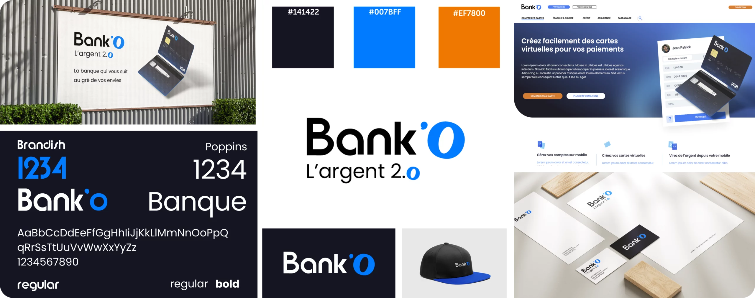 Image de marque et UI et UX design pour une neo banque par Camille Doux