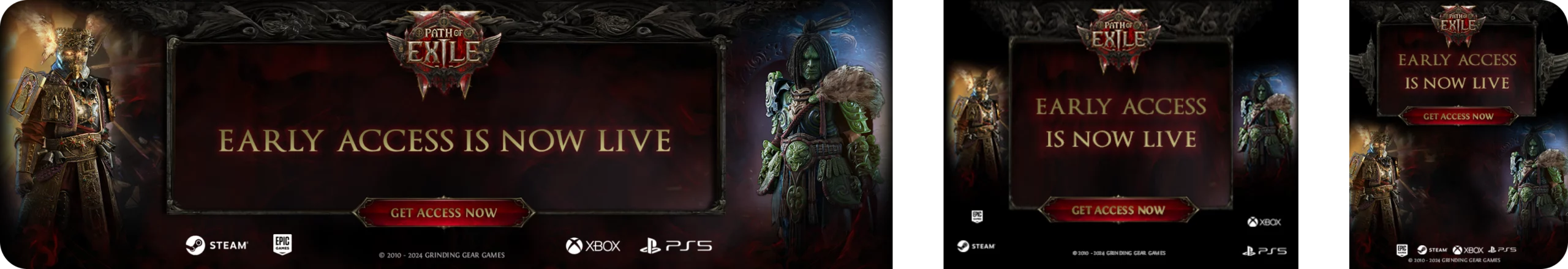 bannière publicitaire pour path to exile 2 dans le cadre de ma formation CDUI