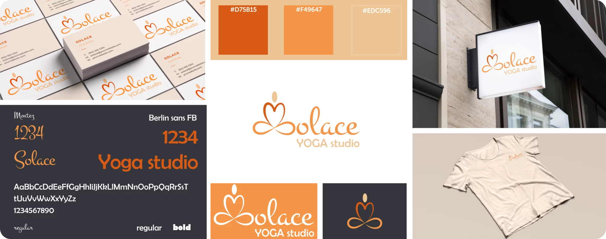 Projet de branding pour un studio de yoga par Camille Doux ui ux designer sur Nantes et en Vendée