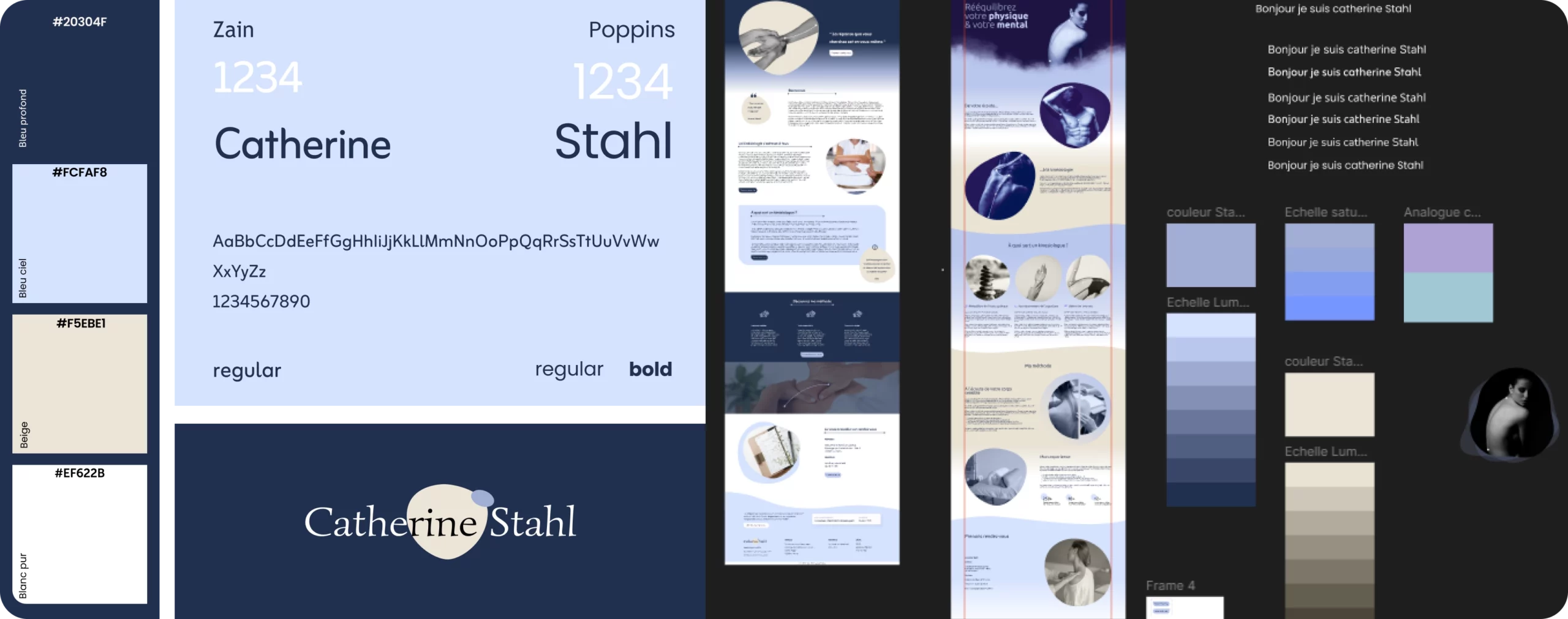 Catherine Stahl copie Ambiance graphique et direction artistique de Catherine Stahl par Camille Doux designer UI UX